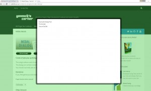 wordpress modal dialog window
